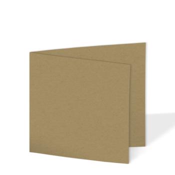 Doppelkarte - Faltkarte quadratisch 15x15cm, 300g/m² in recycling natur