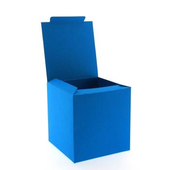 Würfelbox 5 Stk. groß 9x9cm pazifikblau