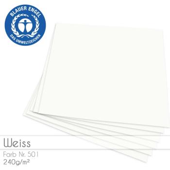 Cardstock "Basic" 12"x12" 240g/m² (30,5 x 30,5cm) in weiss