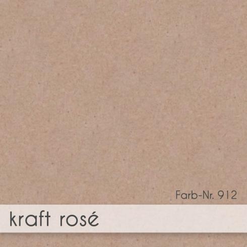 Preview: Faltkarte DIN A6 mit Briefumschlag DIN C6 in kraft rosé
