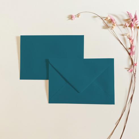 Briefumschläge - Briefhüllen in tiefseeblau, DIN B6 120g/m² oF, Nassklebung