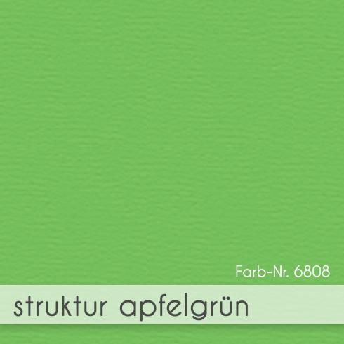 Passepartoutkarte oval 3-Fach DIN A6 in struktur apfelgrün