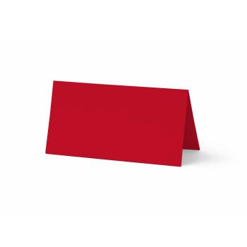 Tischkarte - Platzkarte 9 x 5 cm 240g/m² in weihnachtsrot