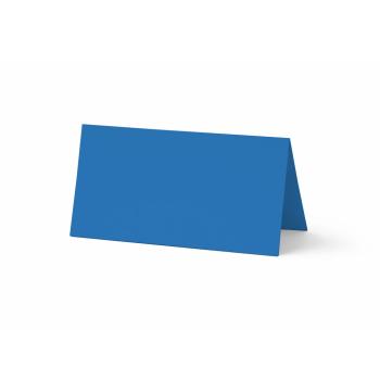 Tischkarte - Platzkarte 9 x 5 cm 240g/m² in pazifikblau