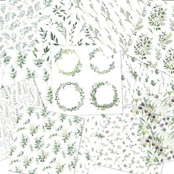 LaCreativ - Designpapier "Eukalyptusgarten" Paper Pack 6x6" - 24 Bogen
