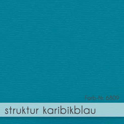 Karte - Einlegekarte 15x15 cm 210g/m² in struktur karibikblau