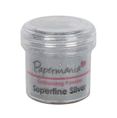 Giv rettigheder plasticitet Konklusion Papermania Embossingpulver - Embossing-Puder 30 ml Superfine Silber (PMA  4021011) - Faltkarten.com