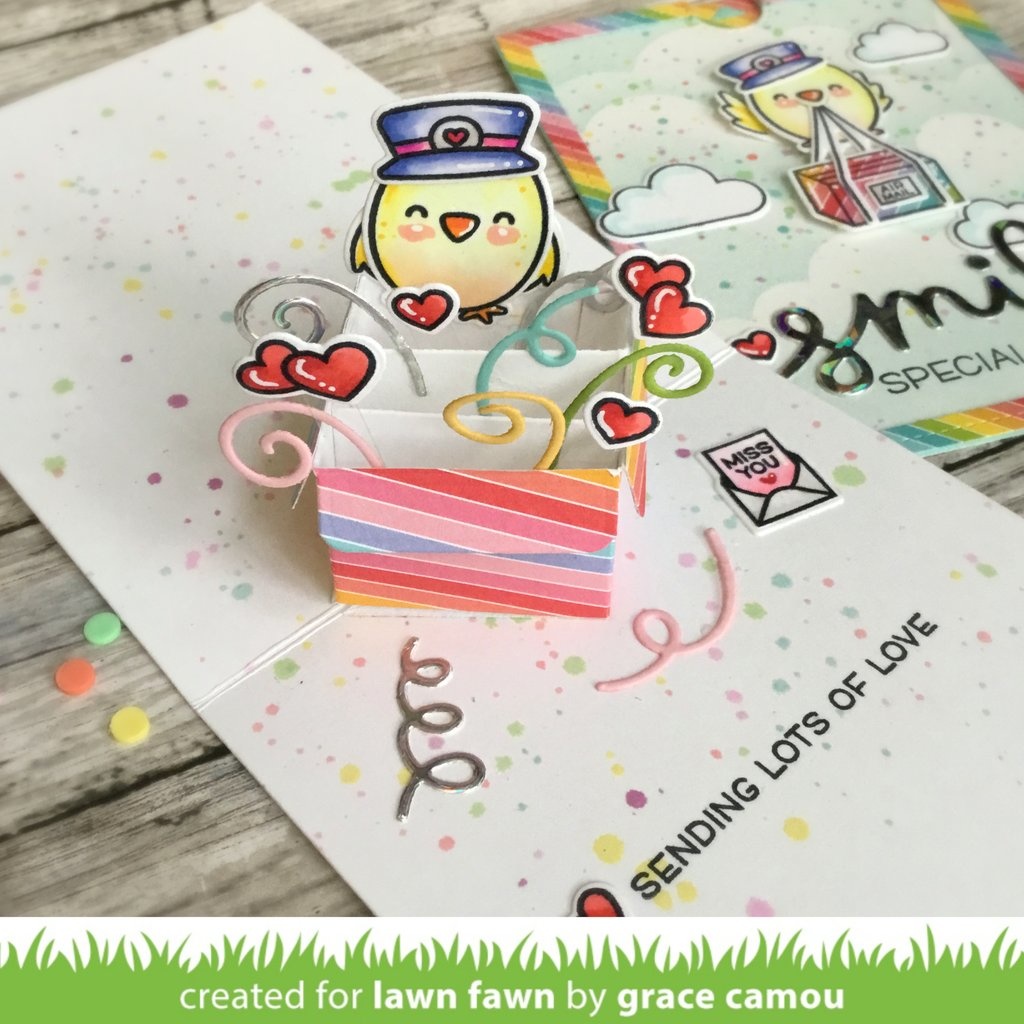 Lawn Fawn LF2468 Set Di Timbri Chiari – Special Delivery Box Add-on 3x4
