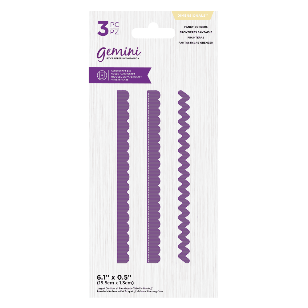 Gemini Fancy Borders Dimensionals Dies - Stanze - - Faltkarten.com