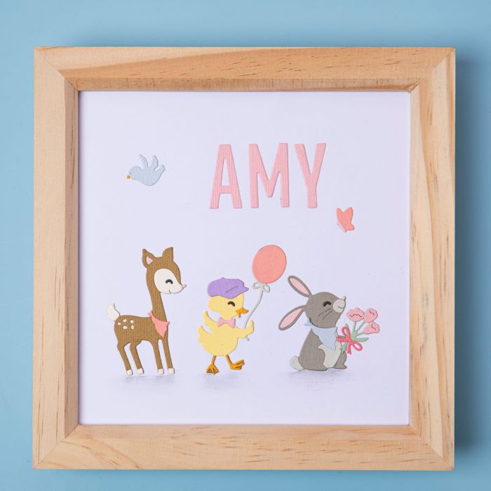 Sizzix 665070 Thinlits Set Fustelle 5 Pezzi - Animali Del Bambino, Per Big Shot, Taglio Carta E Cartoncino