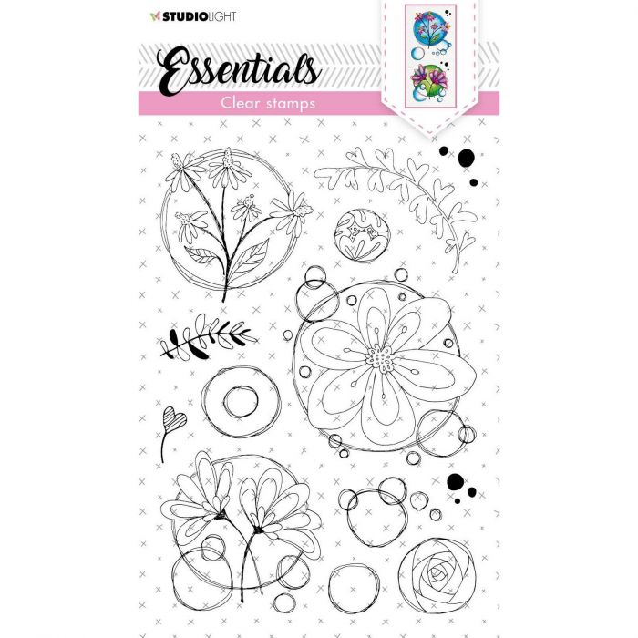 Studio Light - Clear Stamp Essentials clear stamp Quirky top flowers nr ...
