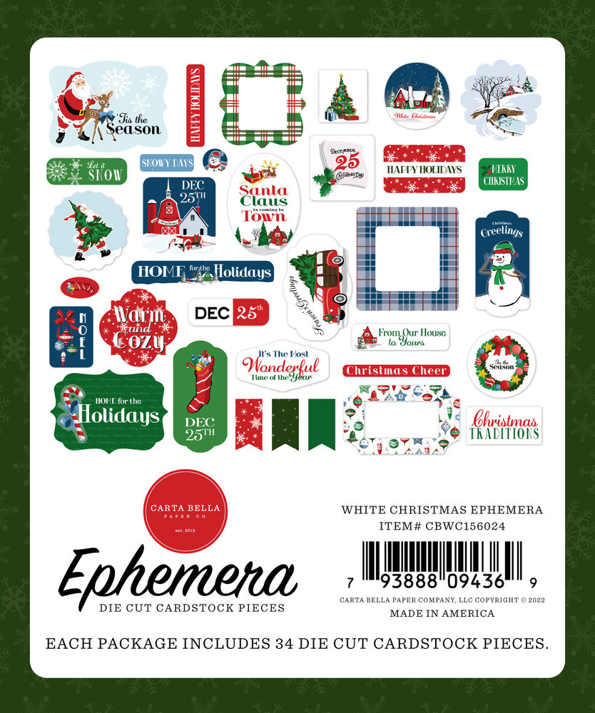 Carta Bella Collection Kit 12X12-White Christmas