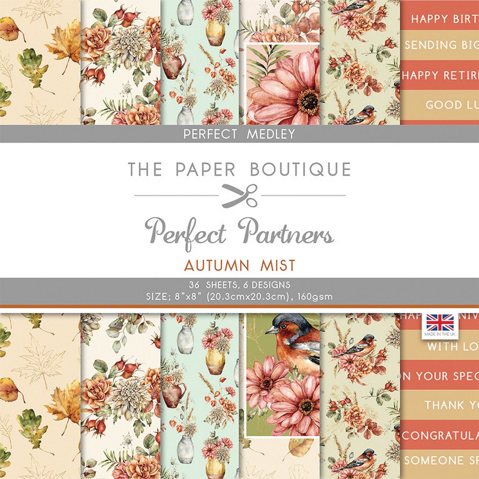 The Paper Boutique Perfect Partners autumn mist Designpapier ...