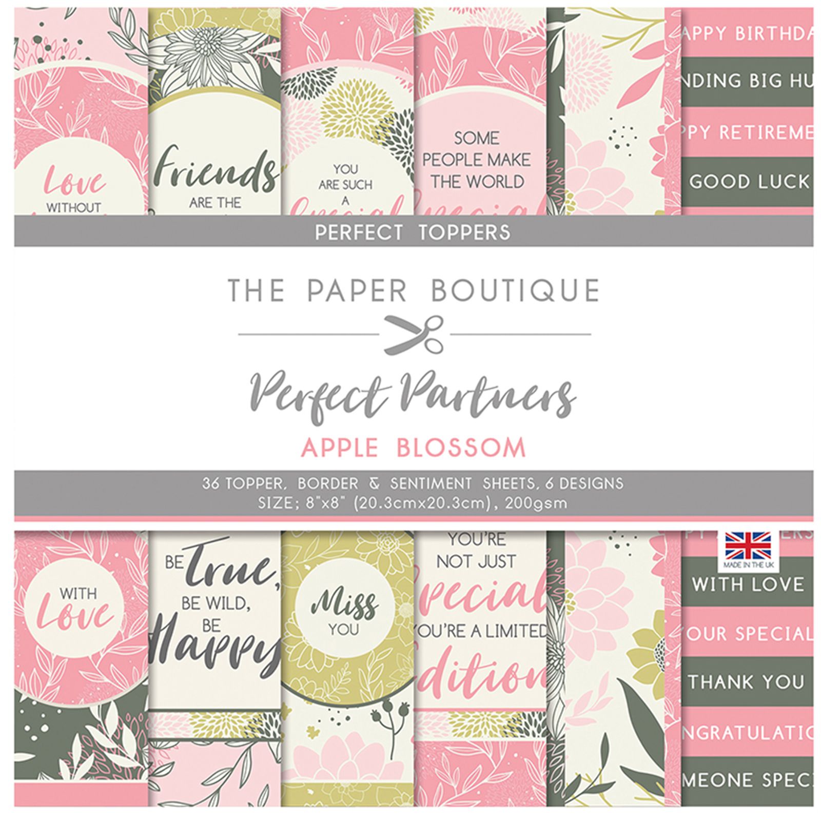 The Paper Boutique Perfect Partners Toppers apple blossom Designpapier ...