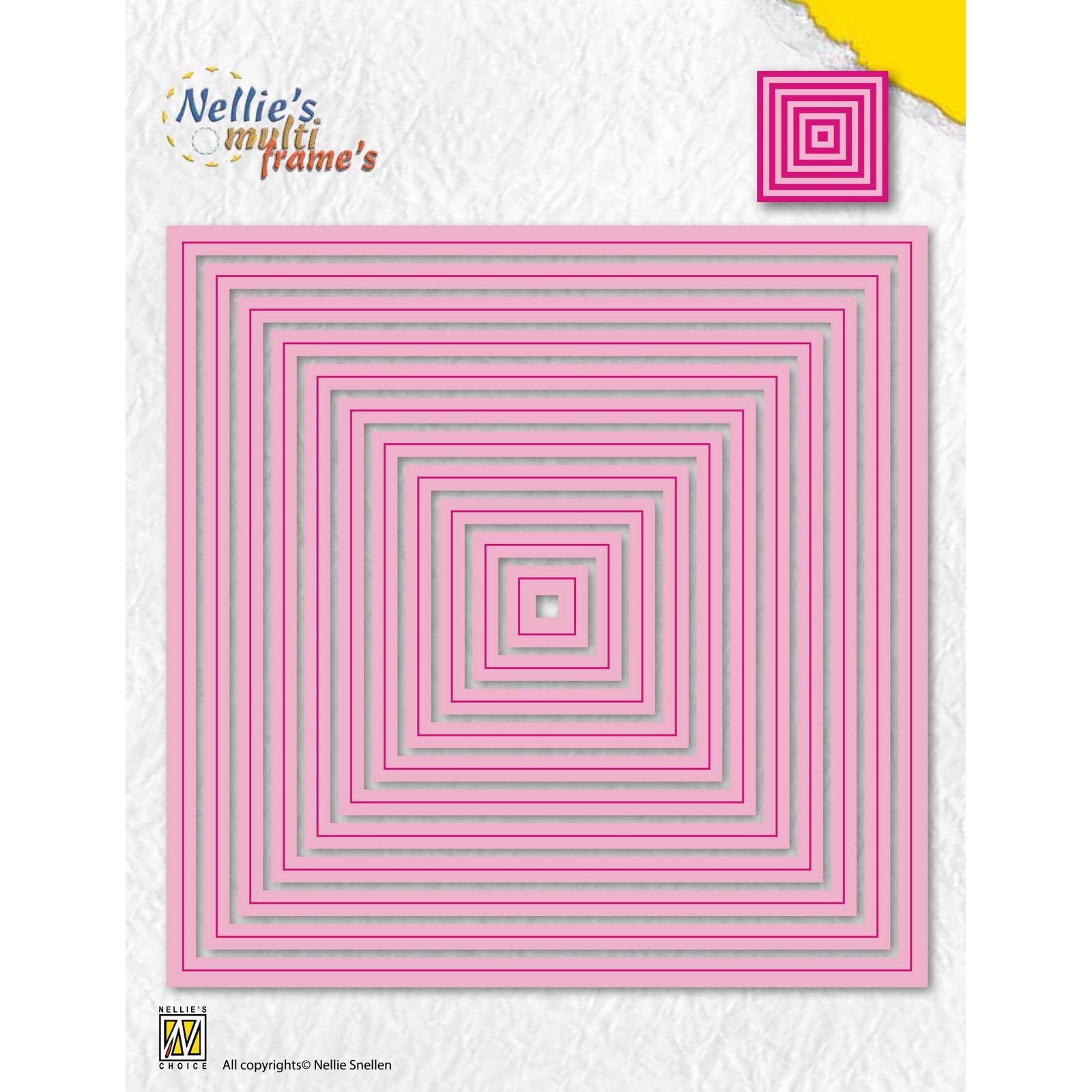 Nellie's Choice Fustella Pieghevole Origami 3D 20,6x10,7 Cm – Per Biglietti, Scrapbooking E Progetti Creativi