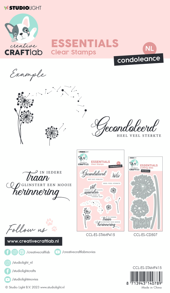 Creative Craft Lab Studio Light Stempelset "Condoleance" Clear Stamps ...