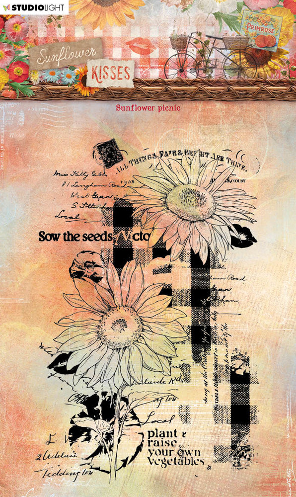 Studio Light Clear Stamps Sunflower Picnic Stempel - Faltkarten.com