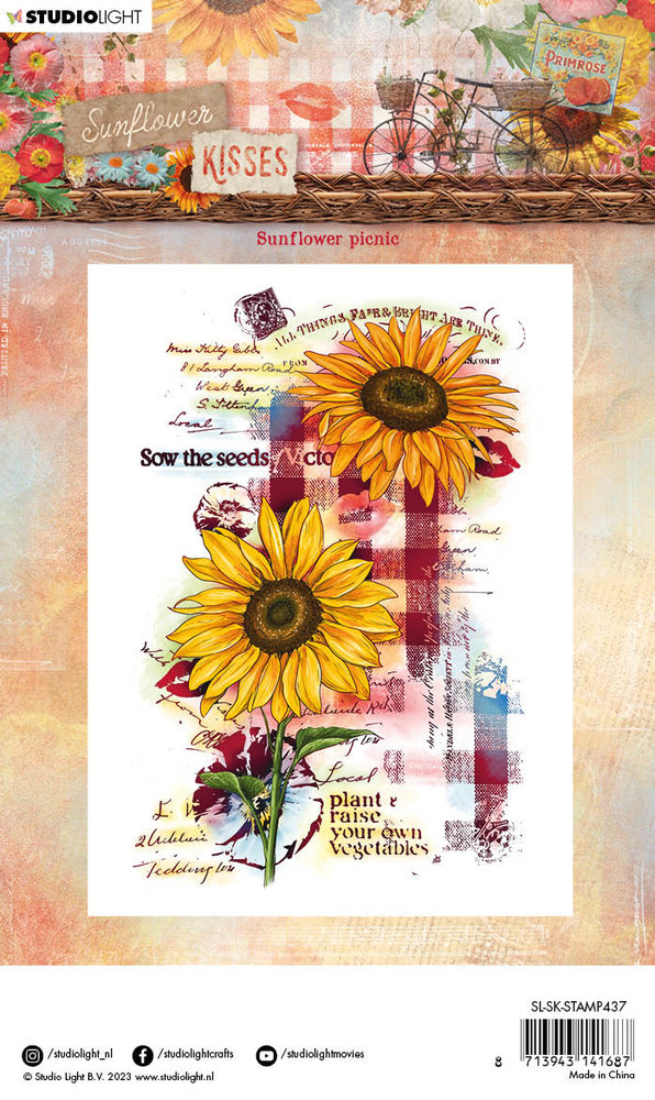 Studio Light Clear Stamps Sunflower Picnic Stempel - Faltkarten.com
