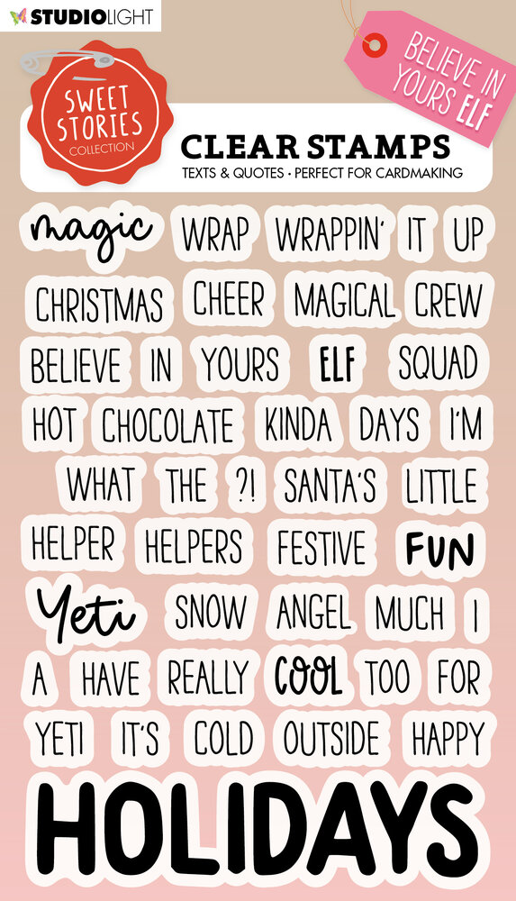 Studio Light Clear Stamps Quotes Believe in Yours Elf Stempelset ...
