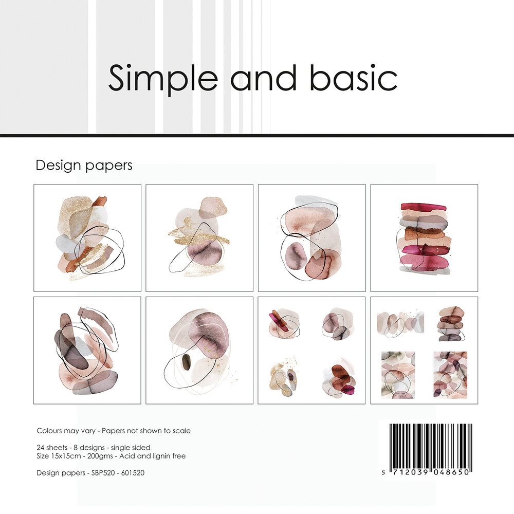 Simple and Basic Designpapier 