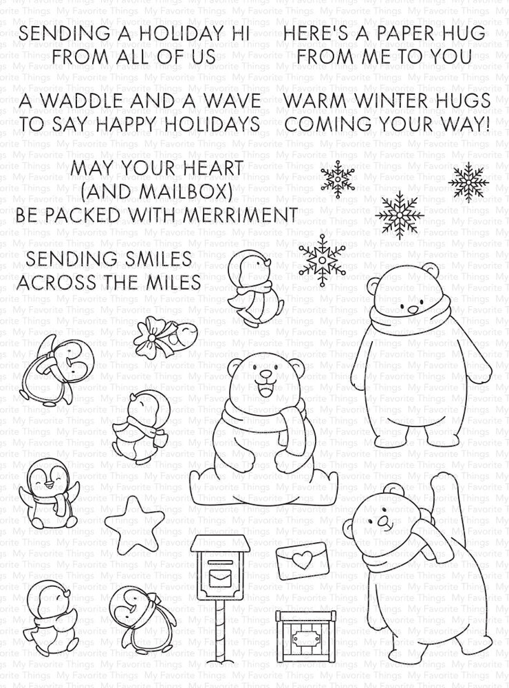 My Favorite Things Stempelset "North Pole Pals" Clear Stamp (YUZU-025 ...