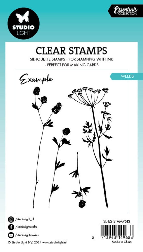 Studio Light Clear Stamps Weeds Stempelset - Faltkarten.com