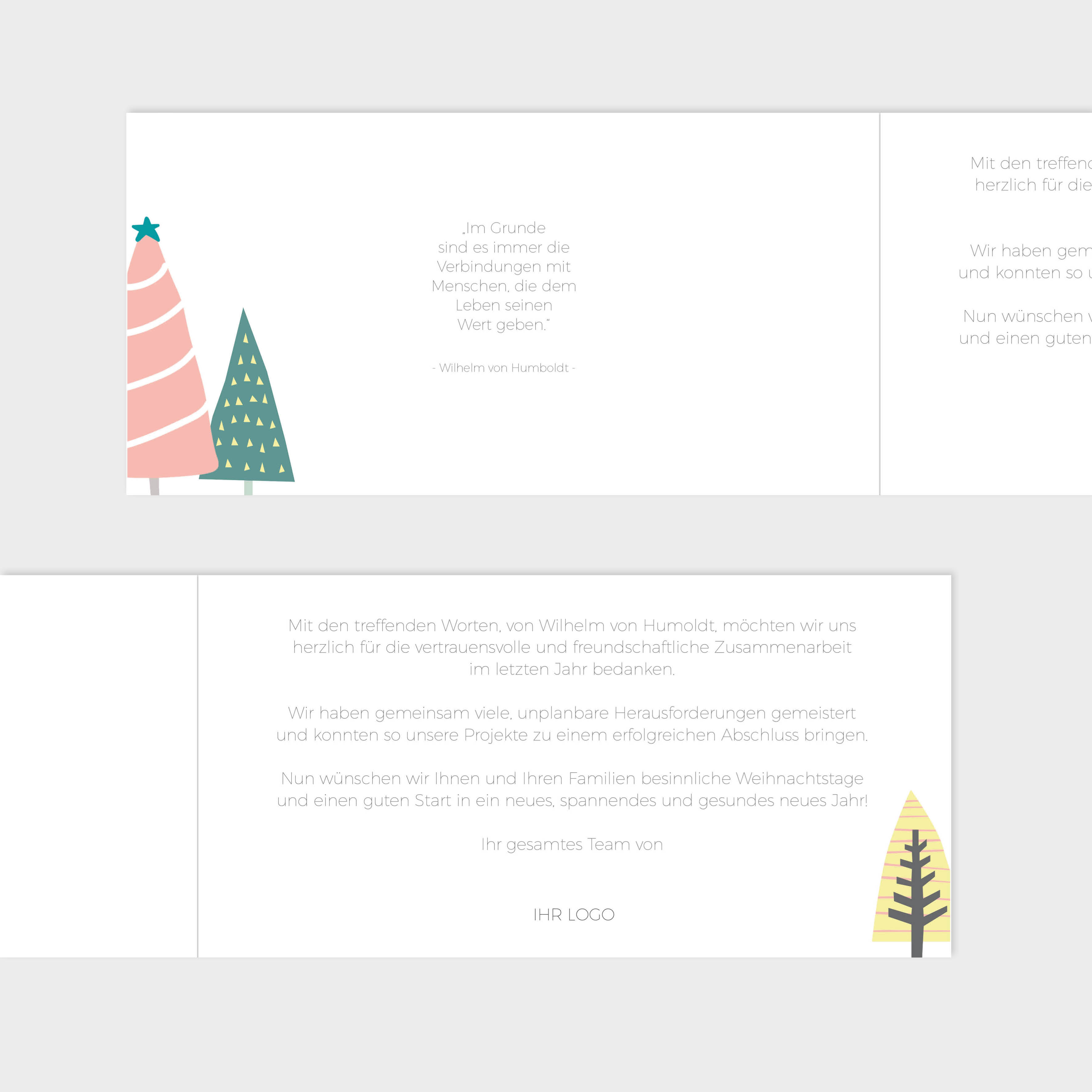5 Weihnachtskarten Mit Wichtel-Motiv | Klappkarten DIN Lang Inkl. Umschläge & Einleger