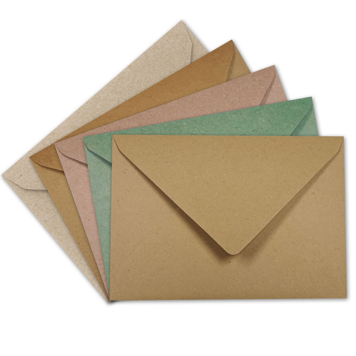 House Of Card & Paper C6-Umschläge – 50 Stück, Cremefarben, 100 G/m², Gummiert, Für A6-Karten & Hochzeitseinladungen