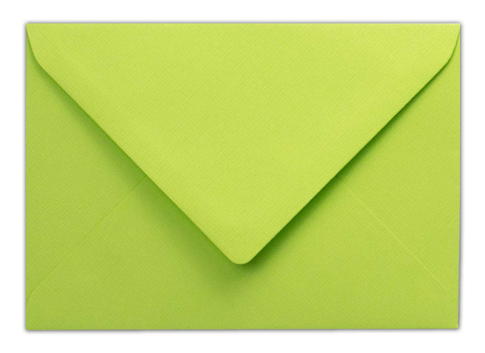75 Quadratische Briefumschläge In Limette – 15,5 X 15,5 Cm, 110 G/m², Mit Nassklebung, Ohne Fenster