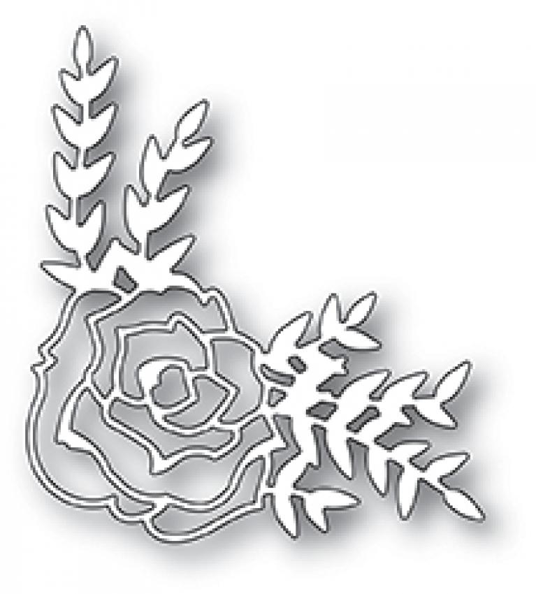 Poppystamp Die - Country Rose Corner
