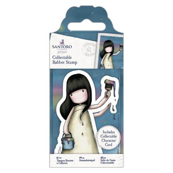 Gorjuss Santoro - Mini Gummistempel - Nr. 46 Regenbogen Träume