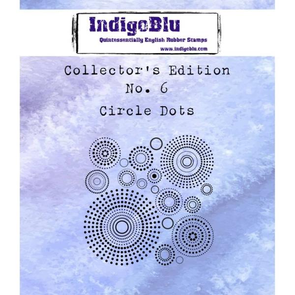 IndigoBlu "Circle Dots" A7 Rubber Stamp