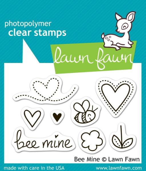 Lawn Fawn Stempelset "Bee Mine" Clear Stamp