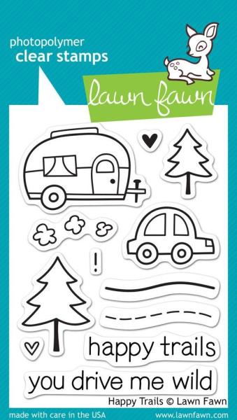 Lawn Fawn Stempelset "Happy Trails" Clear Stamp