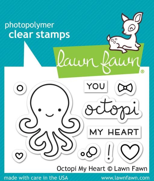 Lawn Fawn Stempelset "Octopi My Heart" Clear Stamp