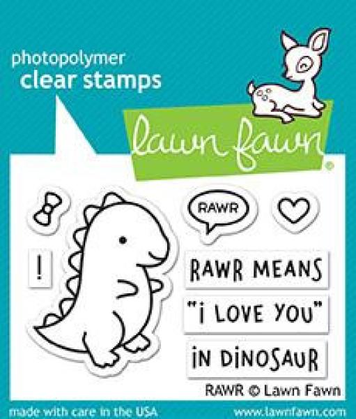 Lawn Fawn Stempelset "RAWR" Clear Stamp