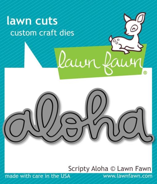 Lawn Fawn Craft Die - Scripty Aloha