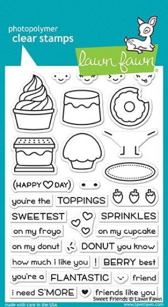 Lawn Fawn Stempelset "Sweet Friends" Clear Stamp