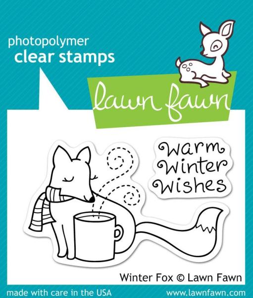 Lawn Fawn Stempelset "Winter Fox" Clear Stamp