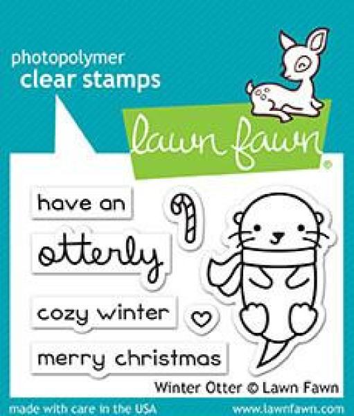 Lawn Fawn Stempelset "Winter Otter" Clear Stamp