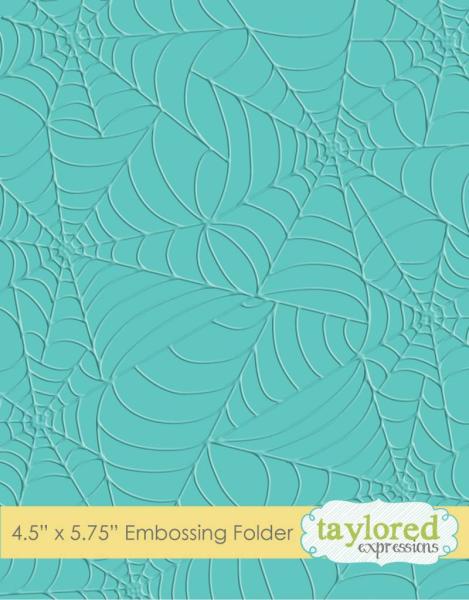 Taylored Expressions Embossing Folder "Tangled Webs"
