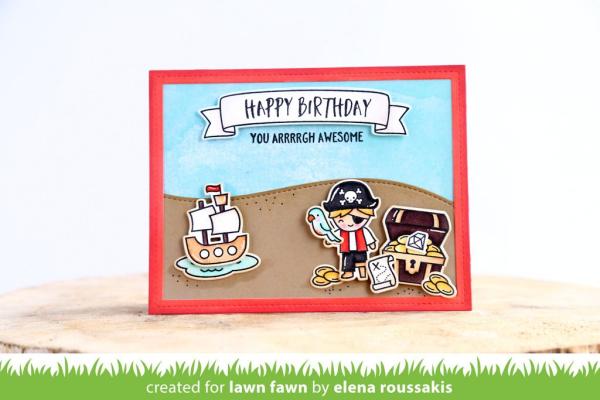 Lawn Fawn Stempelset "Ahoy, Matey" Clear Stamp