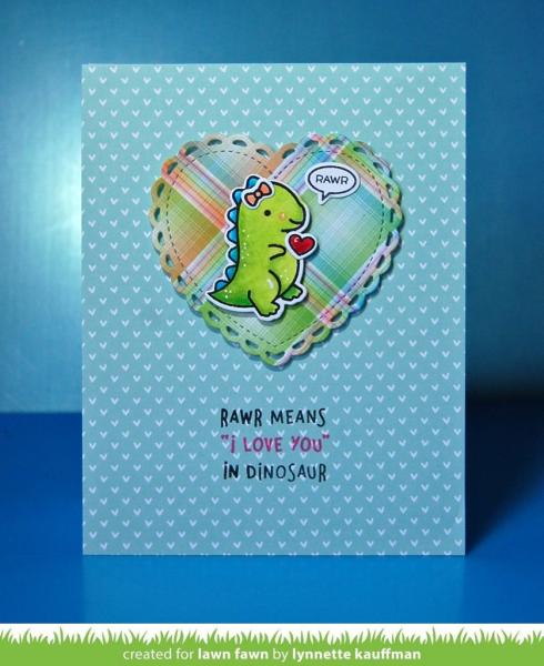 Lawn Fawn Craft Die - Lacy Heart Stackables