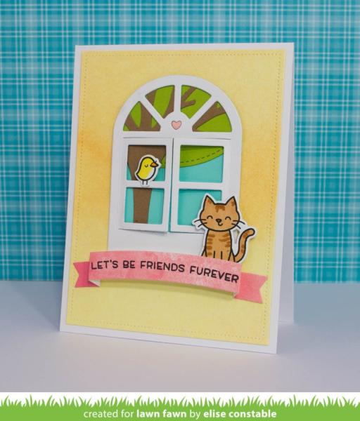 Lawn Fawn Stempelset "Meow You Doin'" Clear Stamp
