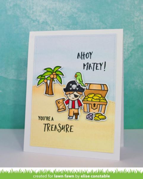 Lawn Fawn Stempelset "Ahoy, Matey" Clear Stamp