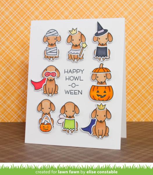 Lawn Fawn Stempelset "Happy Howloween" Clear Stamp