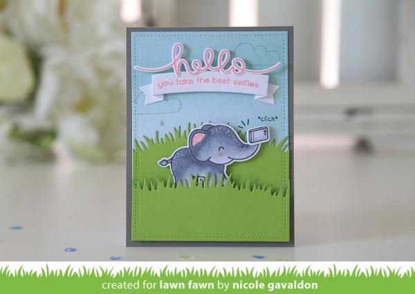 Lawn Fawn Stempelset "Big Scripty Words" Clear Stamp