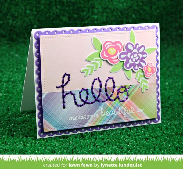 Lawn Fawn Stempelset "Fab Flowers" Clear Stamp