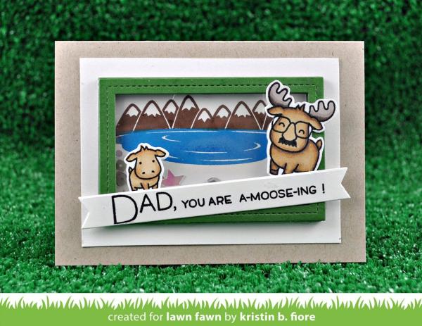Lawn Fawn Stempelset "Dad + Me" Clear Stamp
