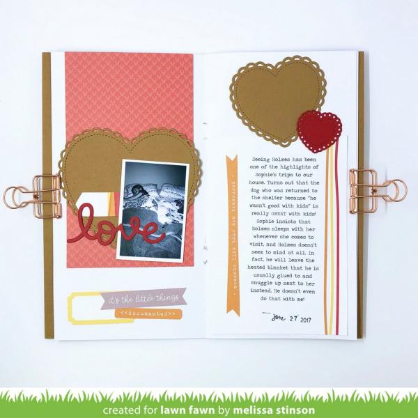 Lawn Fawn Craft Die - Lacy Heart Stackables